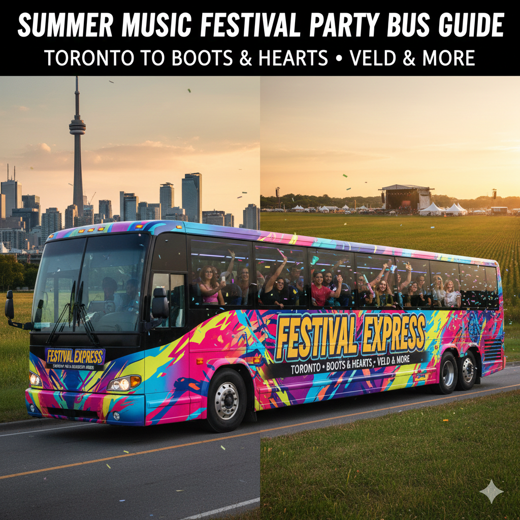 Summer Music Festival Party Bus Guide: Toronto to Boots and Hearts, VELD & More
